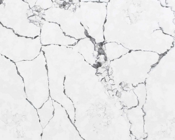 Super White Quartz Slabs (YMQ217) - quartz countertops - Yomi Stone